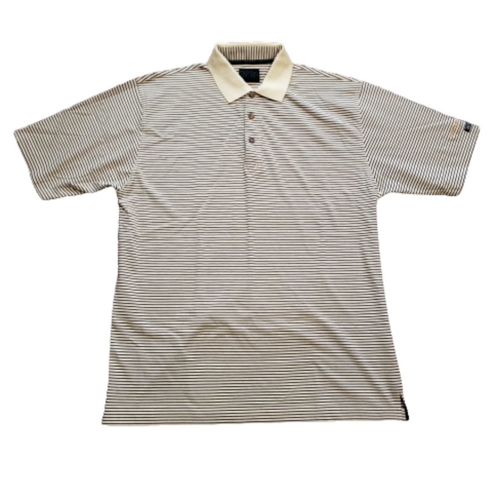 Tartan Alderdyce McDaniel Striped Polo Shirt Vintage Retro Men's Large Pre-owned